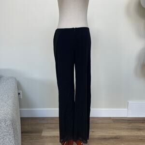 VIVIENNE TAM Women's Vintage Wide Leg Pants Size 3 In Black